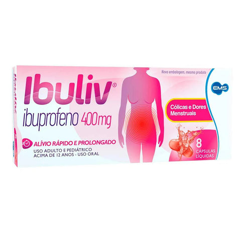 Ibuliv 400mg - 8 Unidades - Cápsula