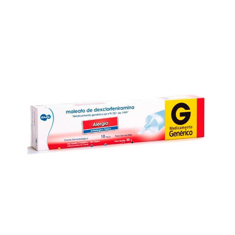 Maleato de Dexclorfeniramina (EMS) 10mg/g - 30 g - Creme