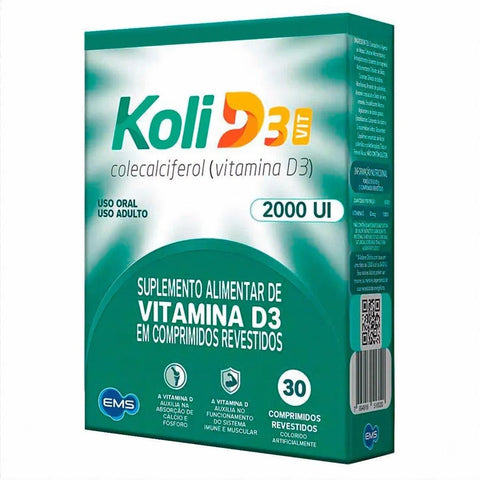 Vitaina D Koli D3  2.000UI - 30 Unidades - Comprimido