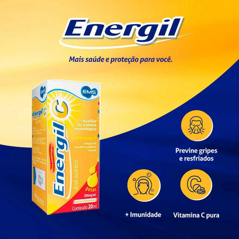 Vitamina C Energil C 200mg/mL - 20 mL - Gota