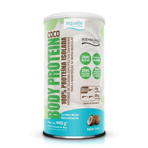 Equaliv Body Protein - Sabor Coco com 440g