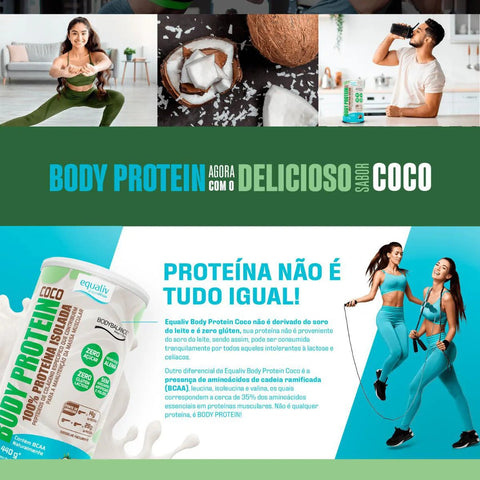 Equaliv Body Protein - Sabor Coco com 440g