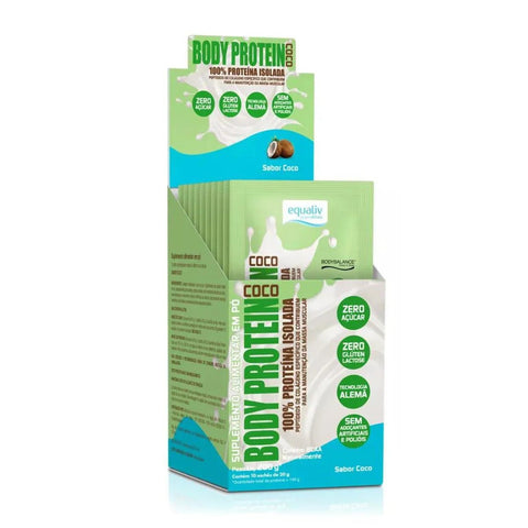 Equaliv Body Protein - Sachê sabor Coco com 10 x 20g