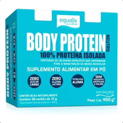 Equaliv Body Protein - Sachê sabor Neutro com 30 x 15g