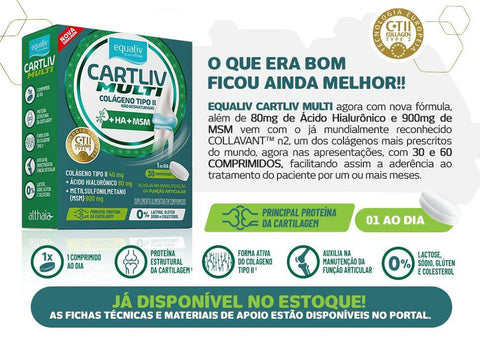 Equaliv Cartliv Multi com 30 comprimidos