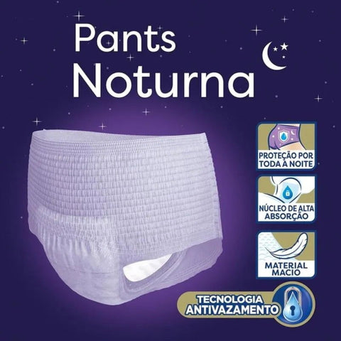 Fralda Geriátrica Tena Pants Noturna Tamanho P/M - 16 Unidades