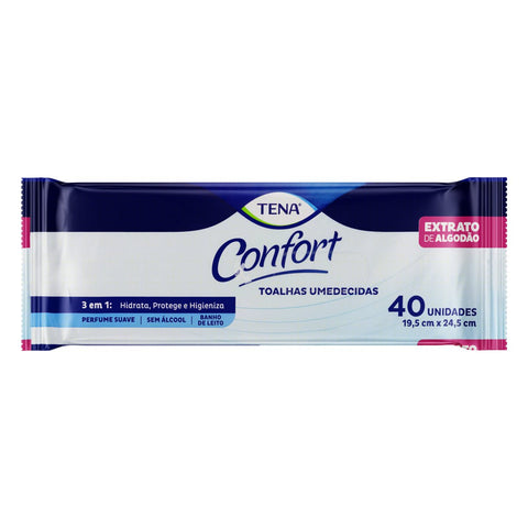 Toalhas Umedecidas Tena  Biofral - 40 Unidades