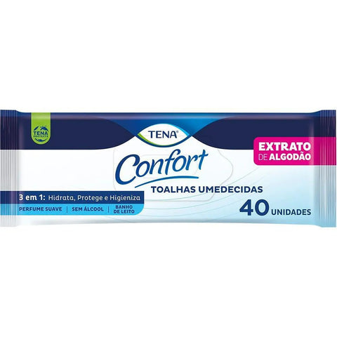 Toalhas Umedecidas Tena  Biofral - 40 Unidades