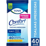 Toalhas Umedecidas Tena  Confort - 40 Unidades