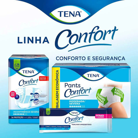 Toalhas Umedecidas Tena  Confort - 40 Unidades