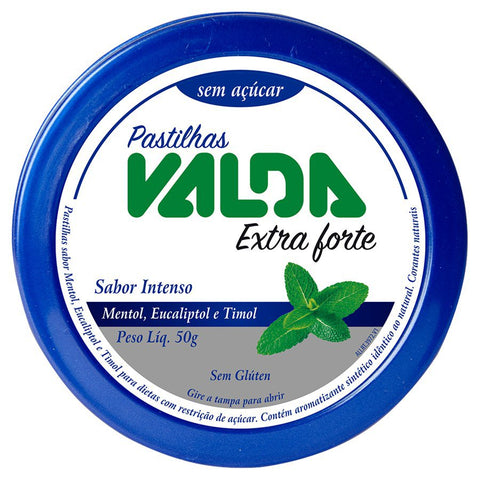 Pastilhas Valdas Extra Forte Sabor Intenso 50G