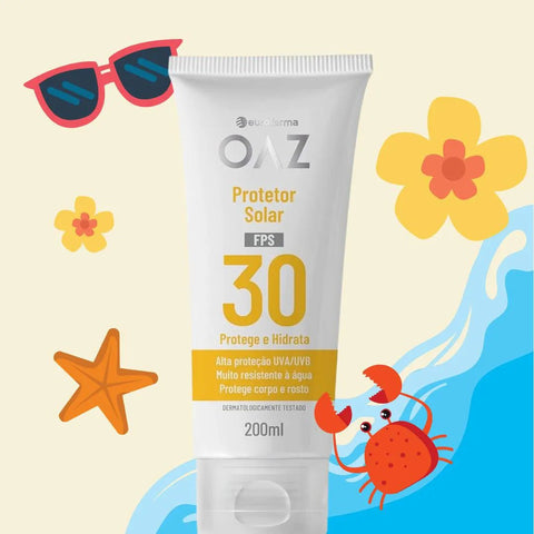 Protetor Solar Oaz Corpo & Rosto FPS 30 - 200 mL