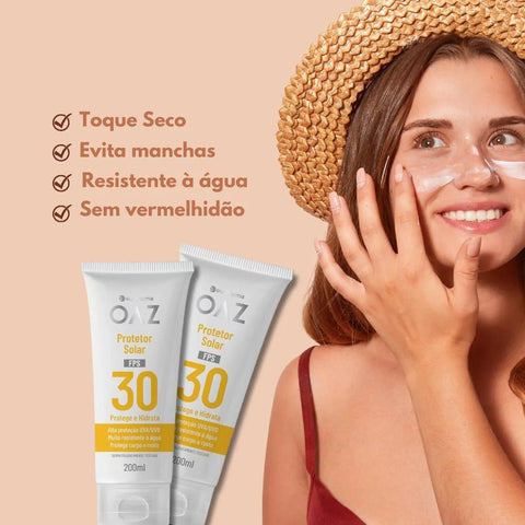 Protetor Solar Oaz Corpo & Rosto FPS 30 - 200 mL