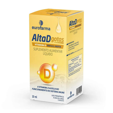 Vitamina D AltaD 500UI - 10 mL - Gotas