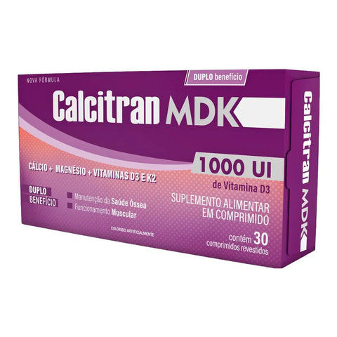 Calcitran MDK  1000UI - 30 Unidades - Cápsula