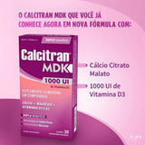 Calcitran MDK  1000UI - 30 Unidades - Cápsula