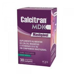 Calcitran MDK  1000UI - 30 Unidades - Comprimido Mastigável