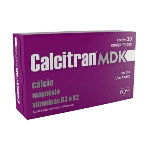 Calcitran MDK  1000UI - 30 Unidades - Comprimido Mastigável