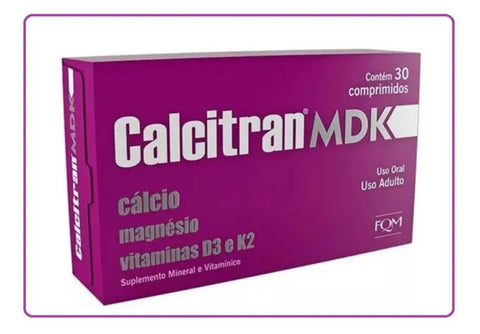 Calcitran MDK  1000UI - 30 Unidades - Comprimido Mastigável