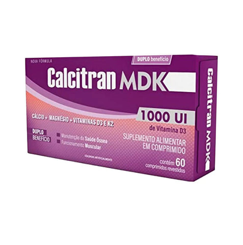 Calcitran MDK  1000UI - 60 Unidades - Cápsula