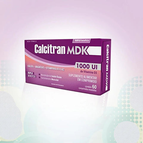 Calcitran MDK  1000UI - 60 Unidades - Cápsula