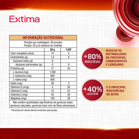 Extima Po Baunilha - 600 g - Pó