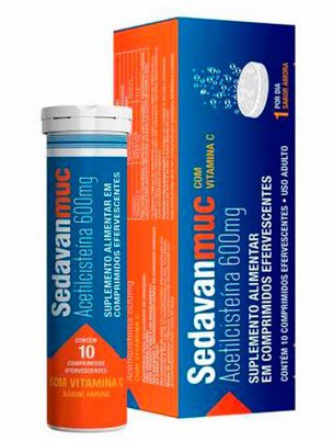 Sedavanmuc + Vitamina C 600mg - 10 Unidades - Efervescente