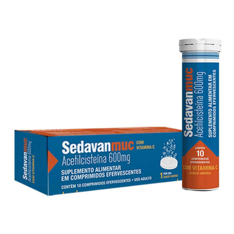 Sedavanmuc + Vitamina C 600mg - 10 Unidades - Efervescente
