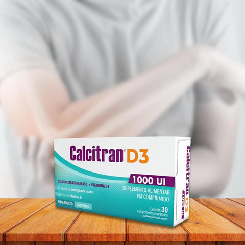 Vitamina D Calcitran 1000UI - 30 Unidades - Comprimido