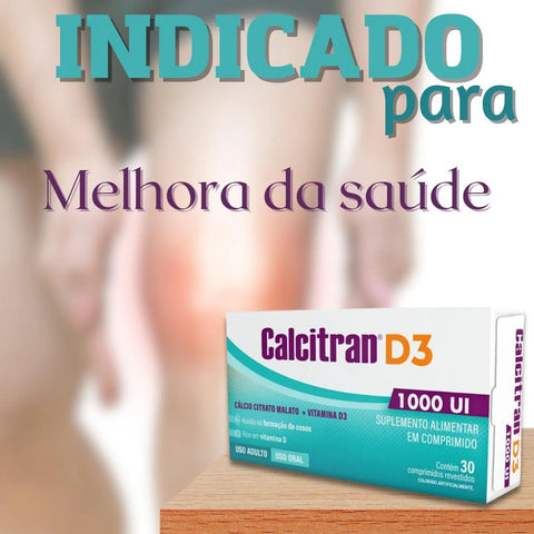Vitamina D Calcitran 1000UI - 30 Unidades - Comprimido