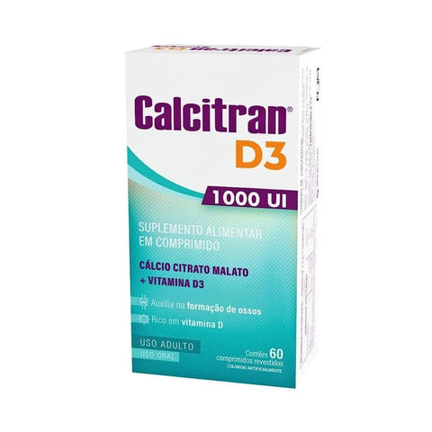 Vitamina D Calcitran 1000UI - 60 Unidades - Comprimido
