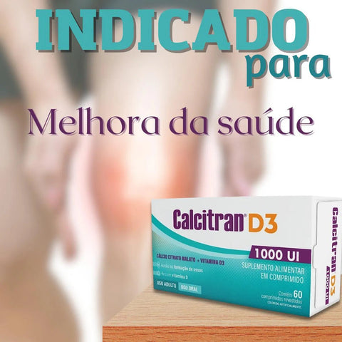 Vitamina D Calcitran 1000UI - 60 Unidades - Comprimido