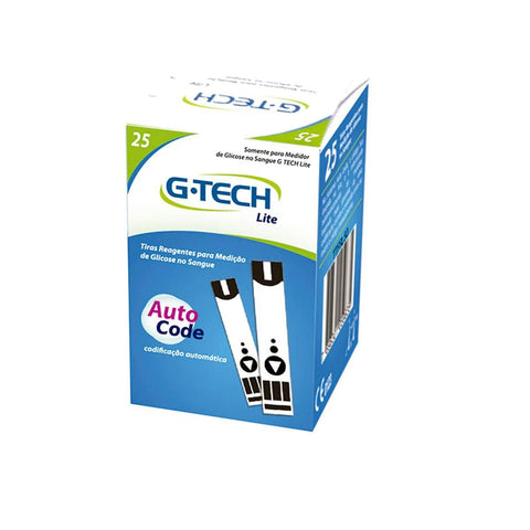 Tiras G-Tech Free Lite  Tiras - 25 Unidades