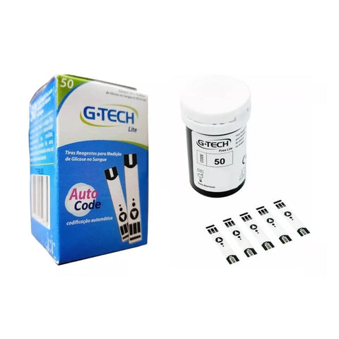 Tiras G-Tech Free Lite  Tiras - 50 Unidades