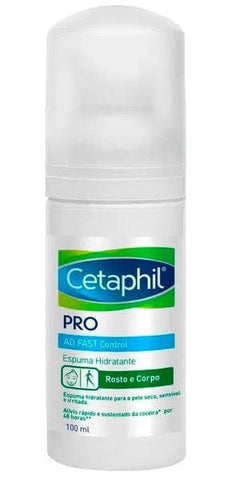 Espuma Hidratante Cetaphil PRO AD Fast Control Rosto e Corpo Pele Seca, Sensível e Irritada - 100 mL