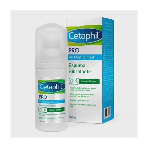 Espuma Hidratante Cetaphil PRO AD Fast Control Rosto e Corpo Pele Seca, Sensível e Irritada - 100 mL