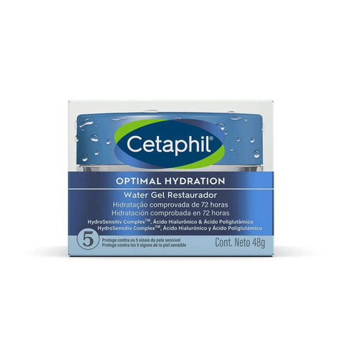 Hidratante Facial Cetaphil Optimal Hydration Water Gel Restaurador Pele 48 g