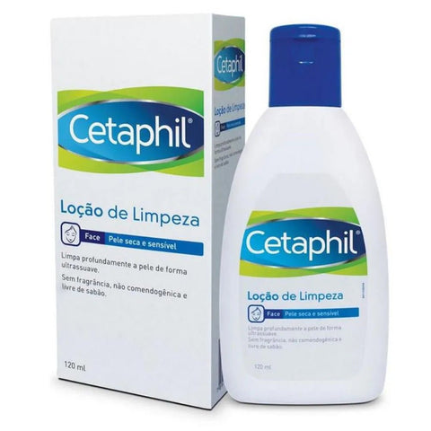 Loção Limpeza Cetaphil Pele Sensível, Normal e Seca - 120 mL