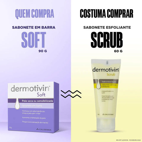 Sabonete Em Barra Dermotivin Soft 90G