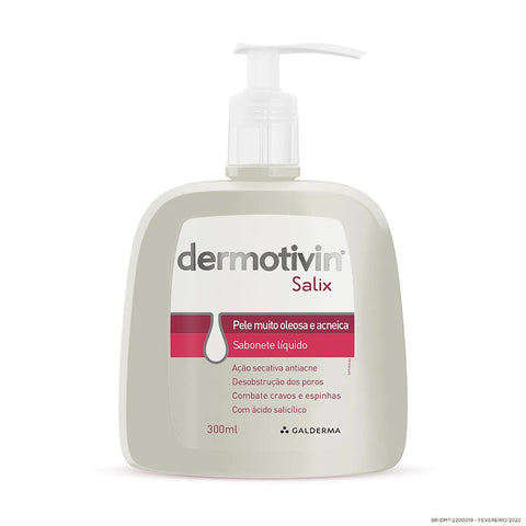 Sabonete Galderma Dermotivin Salix Líquido Com 300Ml