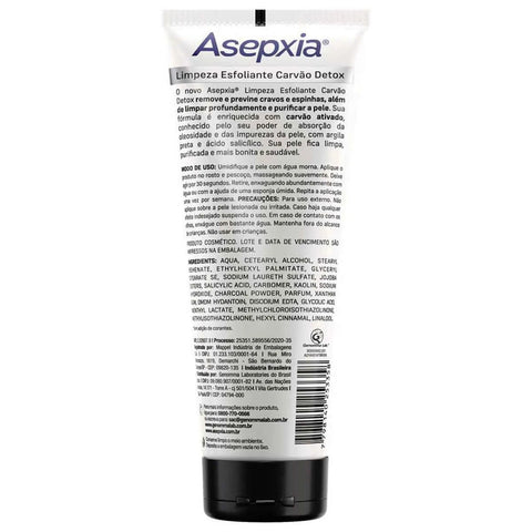 Esfoliante Facial Asepxia Carvão Detox 120G