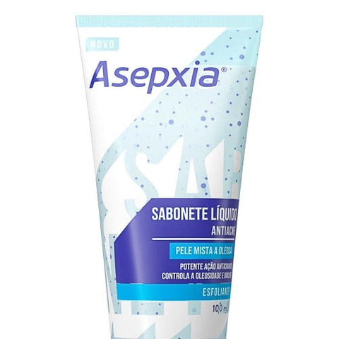 Sabonete Esfoliante Asepxia Líquido Com 100Ml