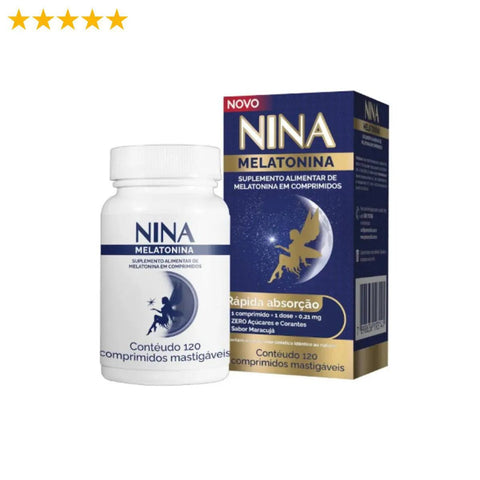 Melatonina Nina (Genomma) 210mcg - 120 Unidades - Comprimido