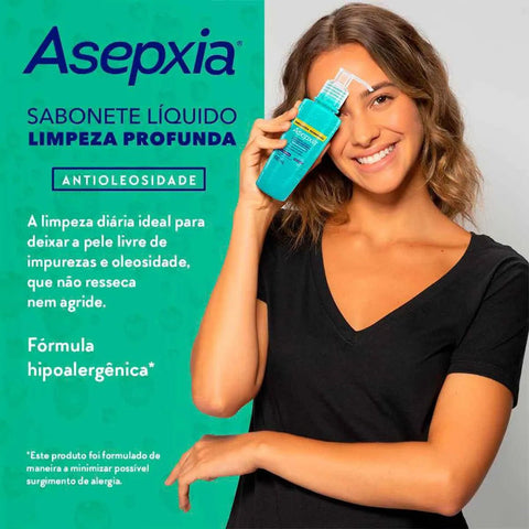Sabonete Concentrado Asepxia Limpeza Profunda Líquido Com 300Ml