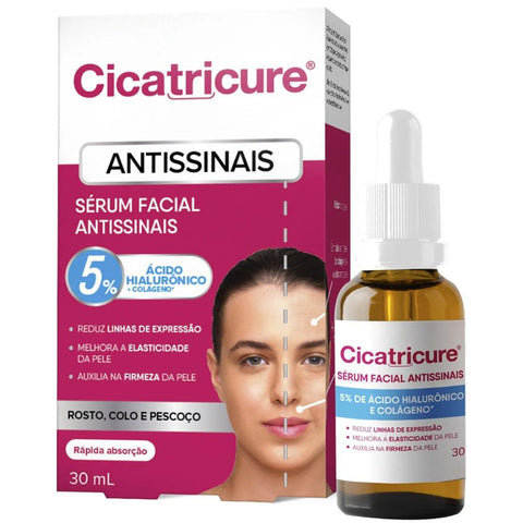 Sérum Facial Antissinais Cicatricure Com Colágeno e Ácido Hialurônico 30Ml