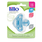 Chupeta 100% Silicone Lillo  Cor Azul - Tamanho 2