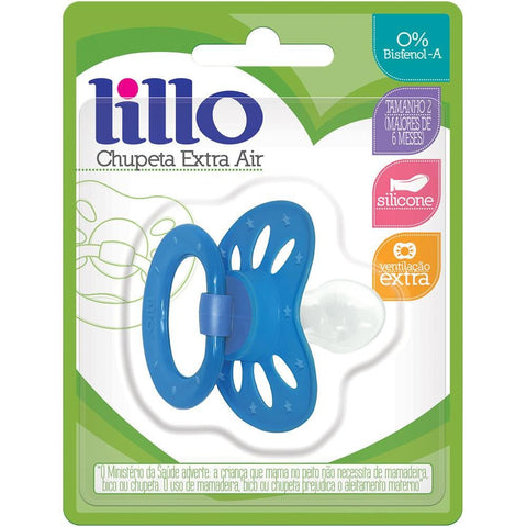 Chupeta Extra Air Lillo  Cor Azul - Tamanho 2