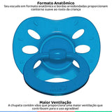 Chupeta Extra Air Lillo  Cor Azul - Tamanho 2