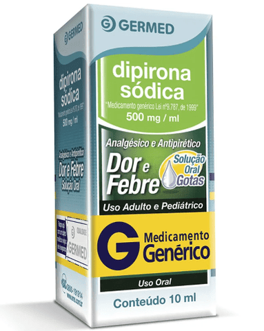 Dipirona Monoidratada (Germed) 500mg/mL - 10 mL - Solução