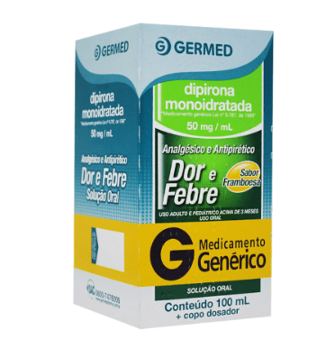 Dipirona Monoidratada (Germed) 50mg/mL - 100 mL - Solução